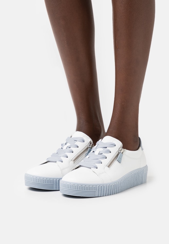 Gabor Blanc/argent | Baskets Exclusives